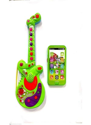 Two Products in One Guitar with Turkish Music and Touchscreen My First Phone with Turkish Music
