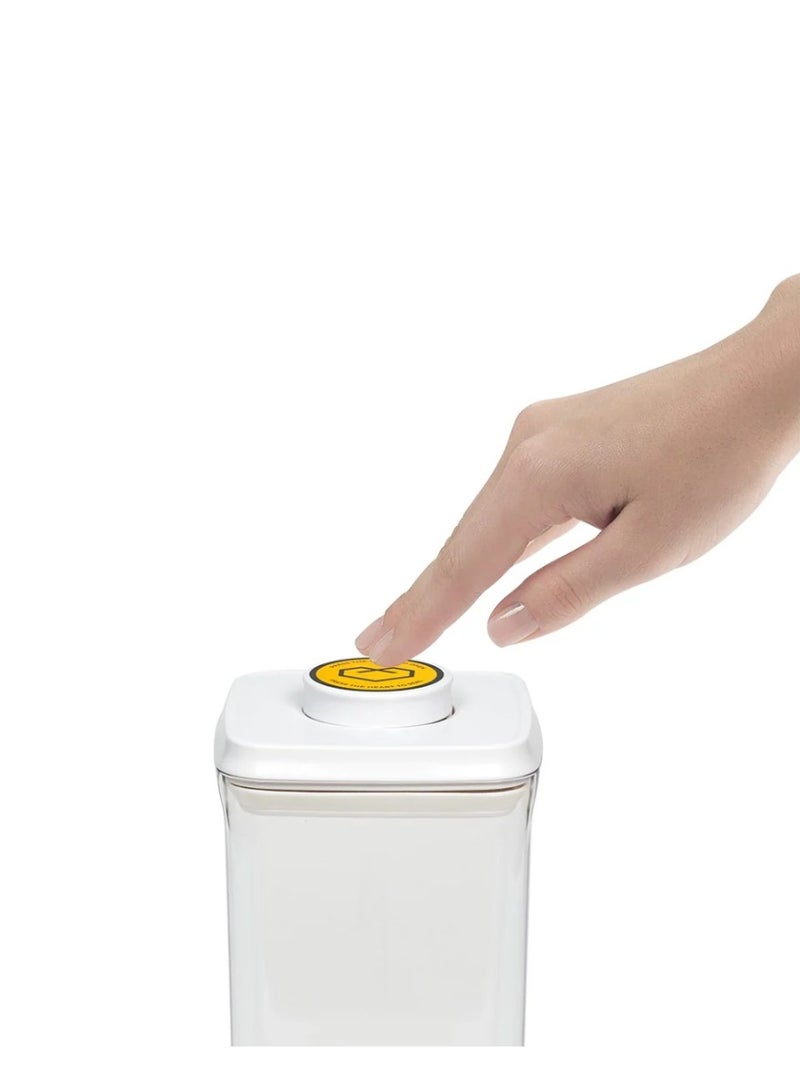 Homesmiths Airtight 900ML Square Food Popup Container – BPA-Free, Space-Saving Pantry Organizer with One-Touch Seal - Image 4