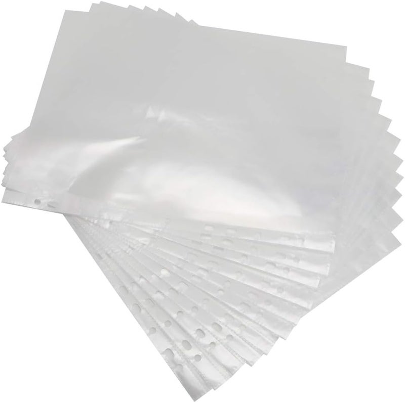 A4 Transparent File Protect Bag, PVC Office Paper Storage, 100 Loose Leaf Pages for Easy Organization - Image 2