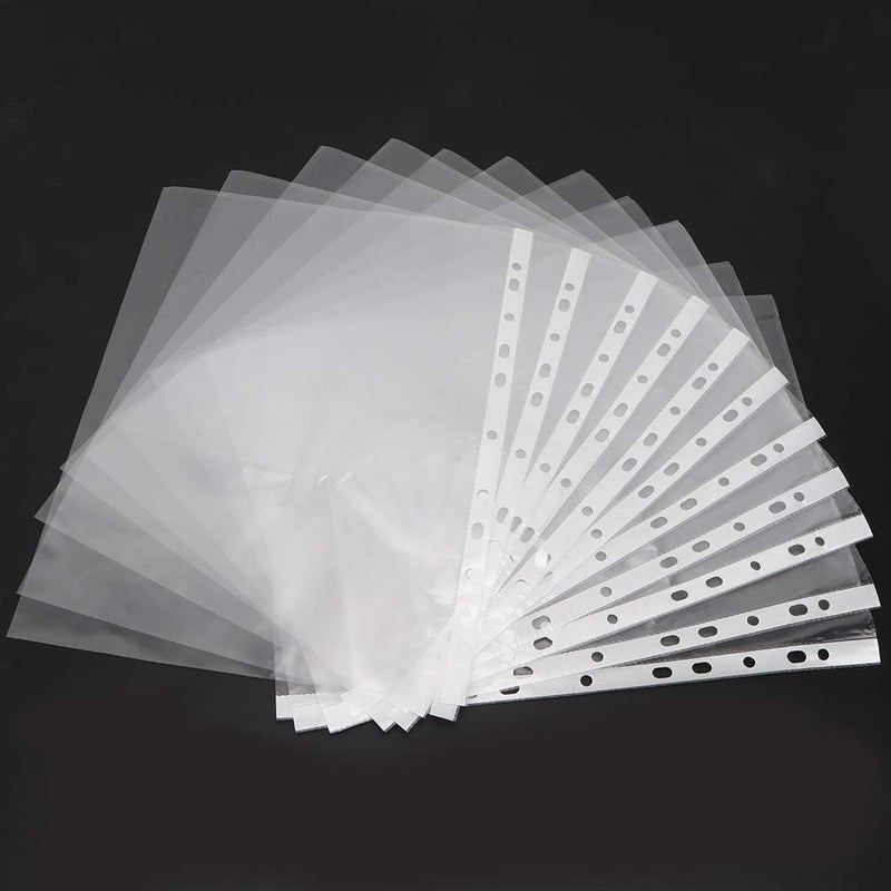 A4 Transparent File Protect Bag, PVC Office Paper Storage, 100 Loose Leaf Pages for Easy Organization - Image 4
