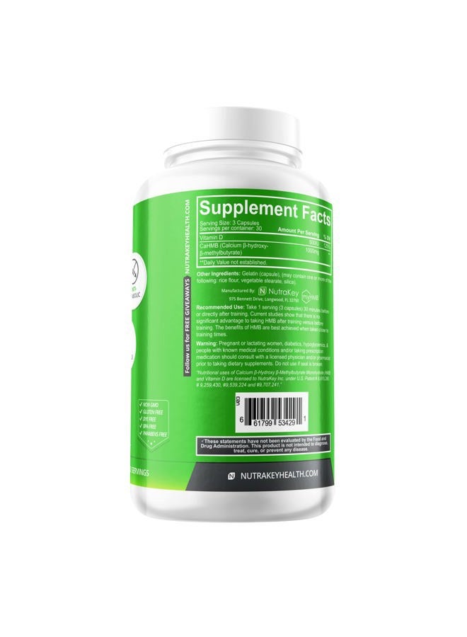 NutraKey HMB Capsules, 90 Count - Image 2