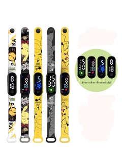 JOLLITY LLC Pokémon Anime Kawaii Digital Waterproof LED Electronic Boys Girls Watch Kids Birthday Gift Toys Party Favor 5 pcs  - Image 1