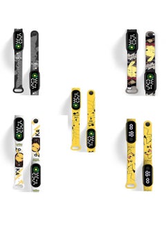 JOLLITY LLC Pokémon Anime Kawaii Digital Waterproof LED Electronic Boys Girls Watch Kids Birthday Gift Toys Party Favor 5 pcs  - Image 4