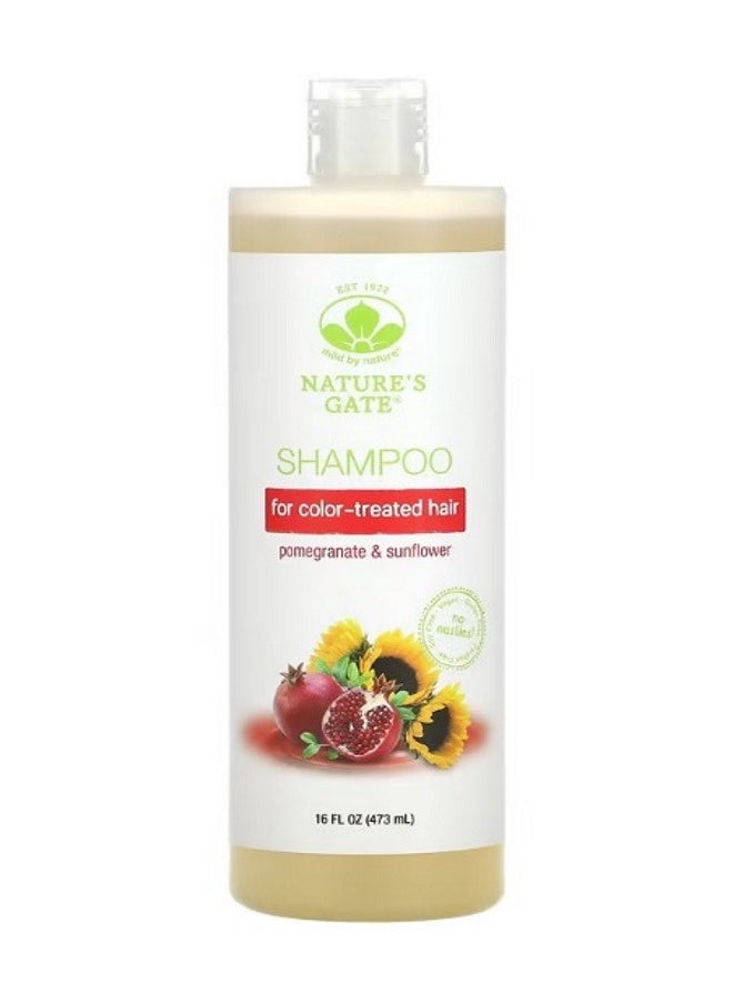 mild by Nature - Pomegranate  Sunflower Shampoo for ColorTreated Hair 16 fl oz 473 ml - Image 1