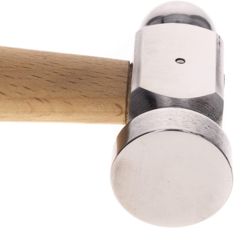 Universal Tool Ball-Peen Jewelry Chasing Hammer Dual Face Smooth Flat Side Rounded Side, 10 Inch - Image 3
