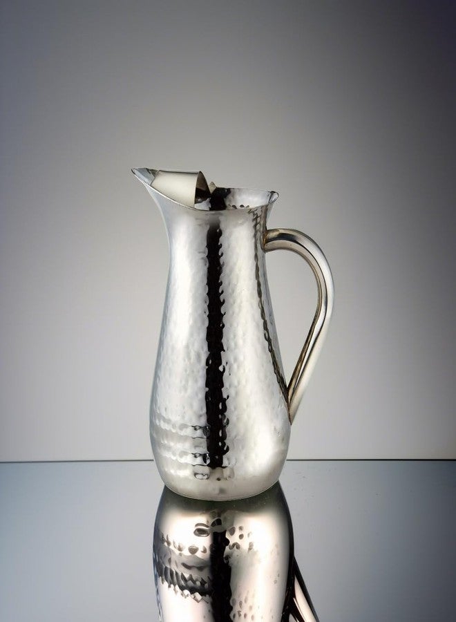Elegance Hammered 48-Ounce Stainless Steel Pitcher - Image 2