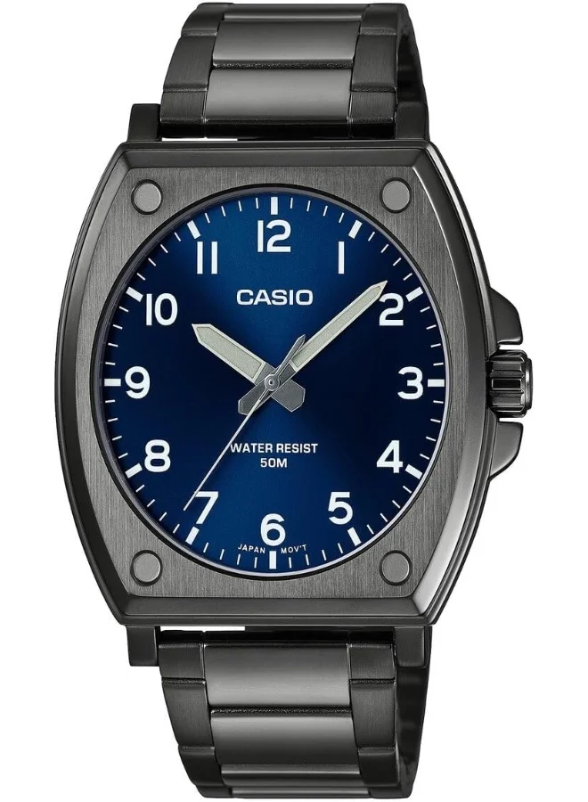 كاسيو Gents Watch White Dial Silver Band