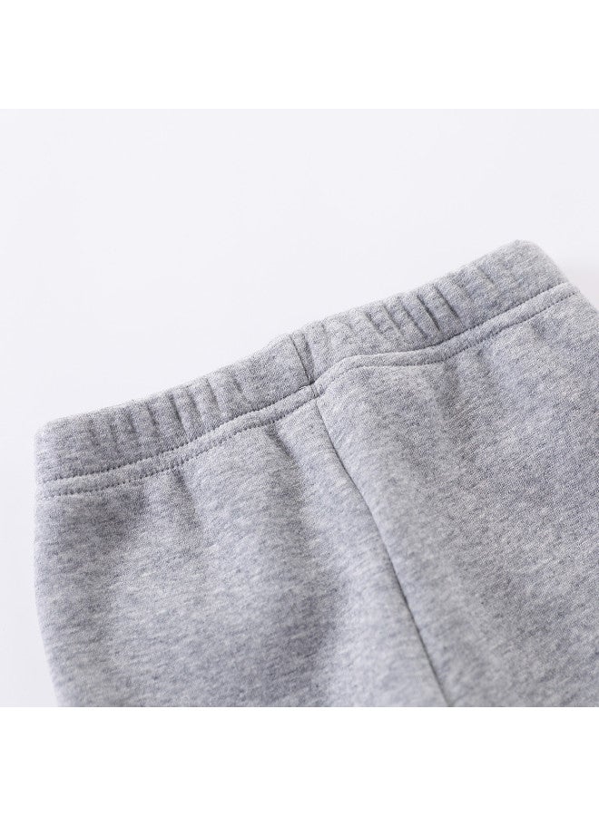 Girls' Fleece Lined Leggings, Autumn/winter Fashionable Thickened Warm Children's Slim Pants, Girls' One-piece Fleece Pants - Image 5