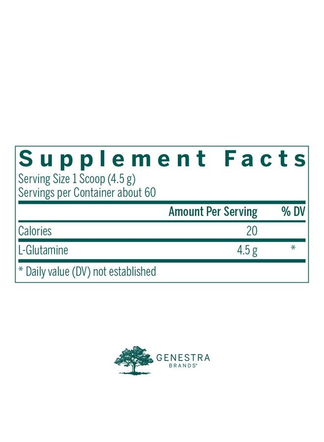 جنيسيس مسحوق Amino L-Glutamine من Genestra Brands | مكمل غذائي للأحماض الأمينية لصحة الجهاز الهضمي والجهاز المناعي | 9.5 أونصة - Image 2