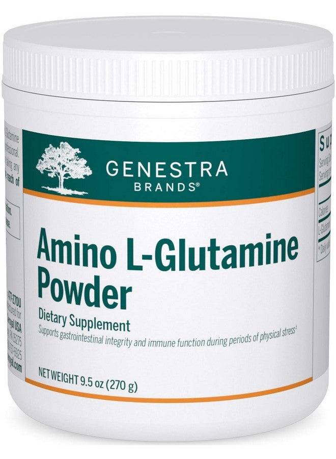جنيسيس مسحوق Amino L-Glutamine من Genestra Brands | مكمل غذائي للأحماض الأمينية لصحة الجهاز الهضمي والجهاز المناعي | 9.5 أونصة - Image 1