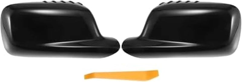 QASULER Gloss Black Mirror Cover Caps for BMW - Image 1