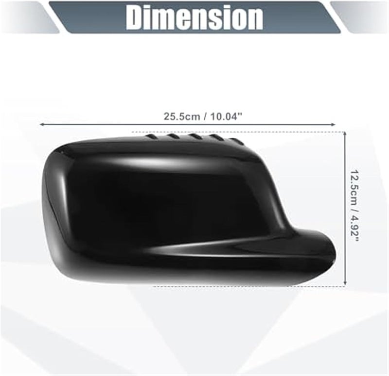 QASULER Gloss Black Mirror Cover Caps for BMW - Image 2