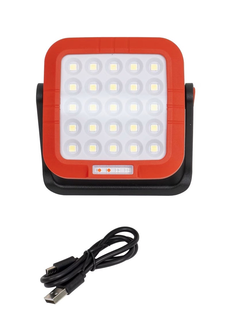 Rechargeable LED Light Includes Solar Panel Hanging Hook - Image 1