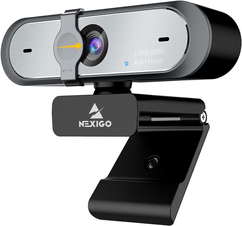 NexiGo N660P (Gen 2) 1080P 60FPS Webcam with Software Control, Dual Microphone & Cover, Autofocus, HD USB Computer Web Camera, for OBS/Gaming/Zoom/Skype/FaceTime/Teams/Twitch - Image 1