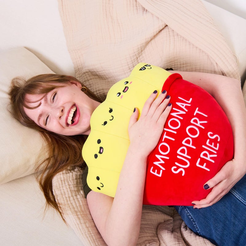 WHAT DO YOU MEME? Emotional Support Mochi Fries by Relatable, Cuddly Stuffed Toys, Soft Body Pillow Plushies, Cute Room Decor, Great Gift Ideas for Loved Ones of All Ages - Image 2