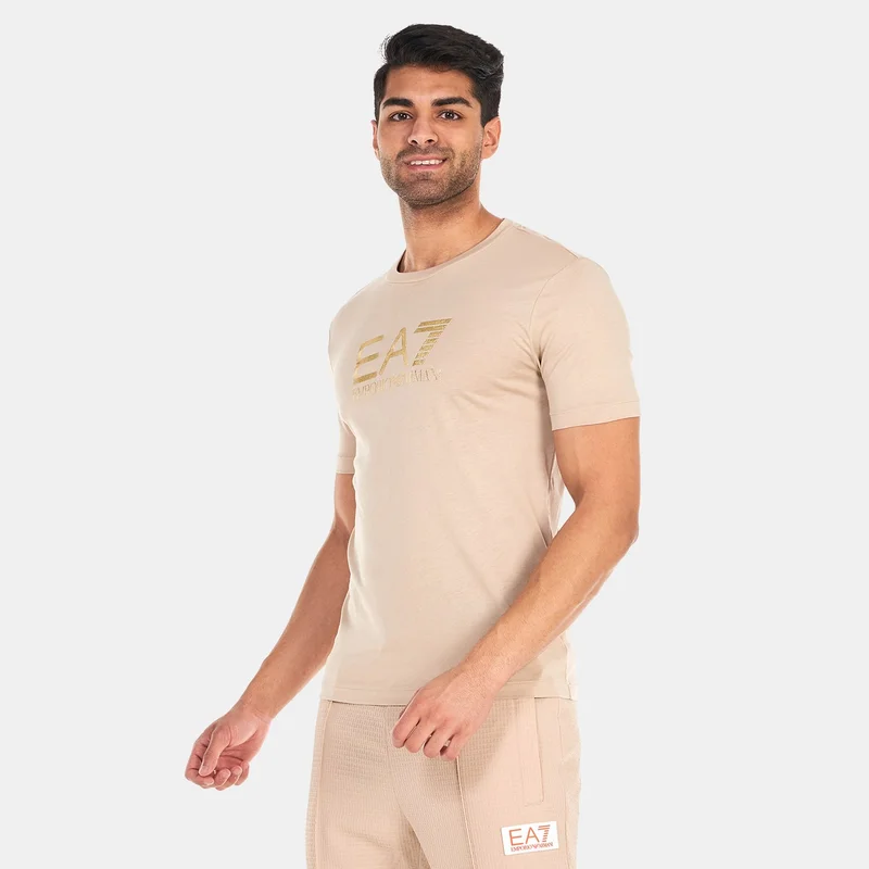 Men's Big Logo Sand 7 Lines T-Shirt