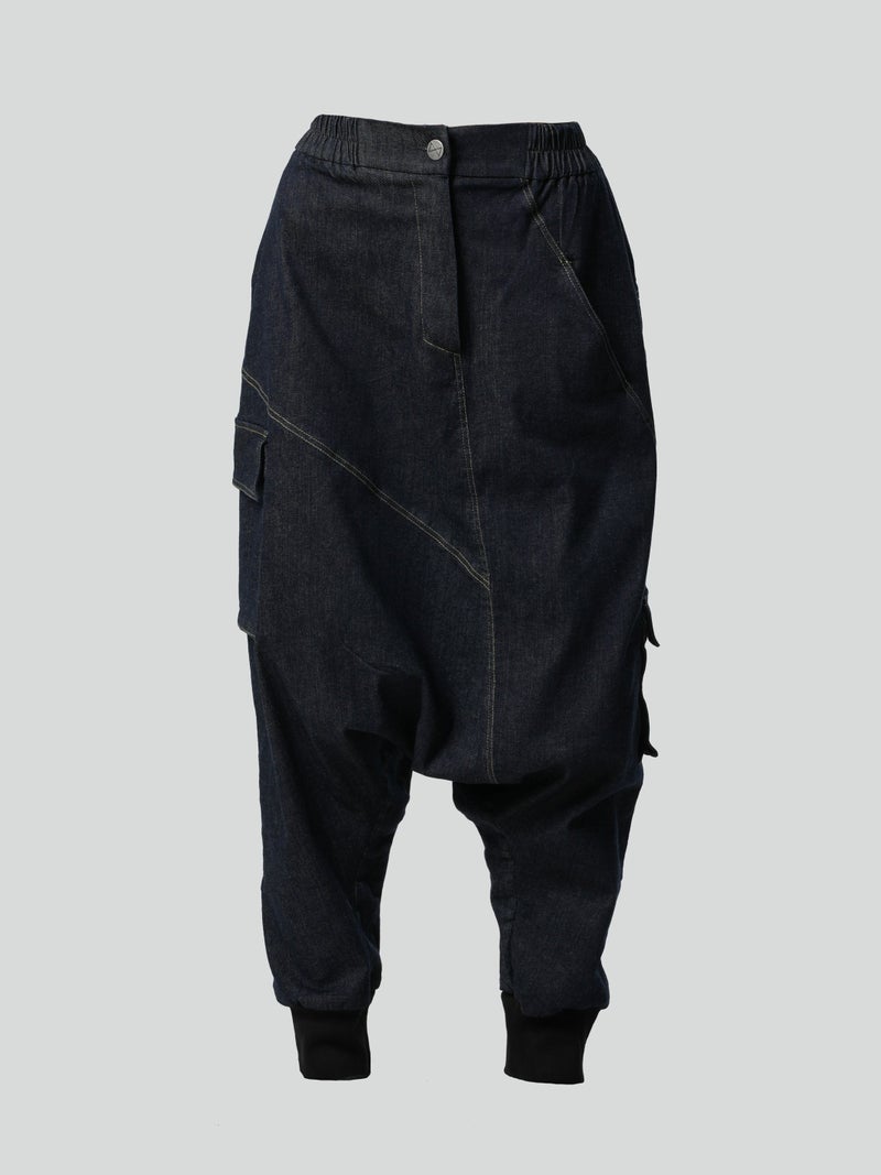 Metamorphoza Denim Harem Pants - Image 3