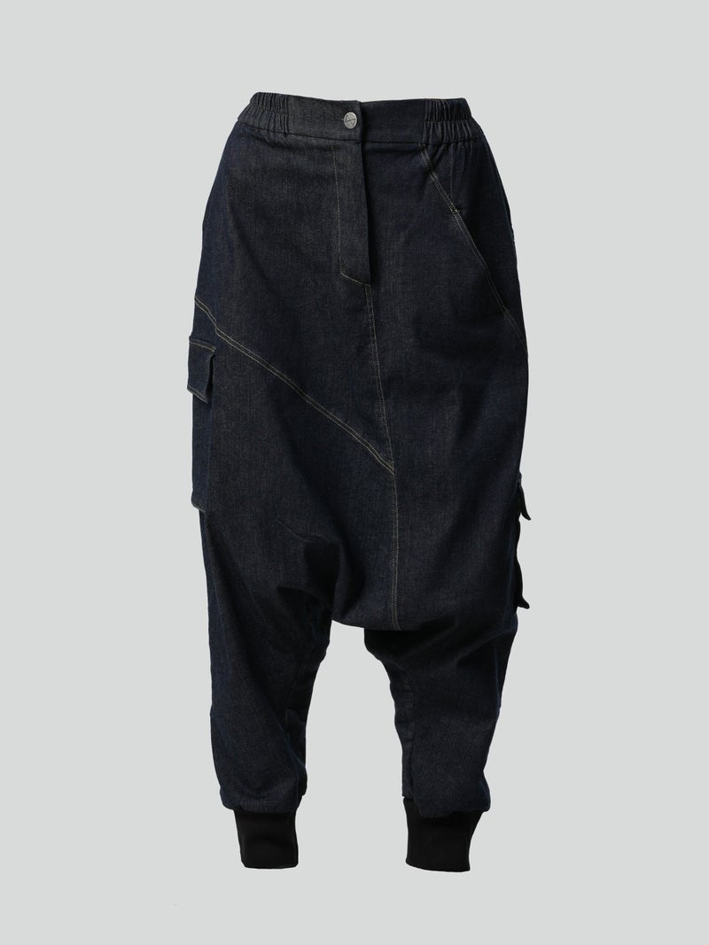 Metamorphoza Denim Harem Pants - Image 2