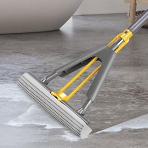Calyrex Butterfly Mop PVA Mop Super Absorbent Sponge Mops for Floor Cleaning Stainless Steel Handle 13 PVA Sponge Home Office Universal Cleaning Squeeze mop - Image 1