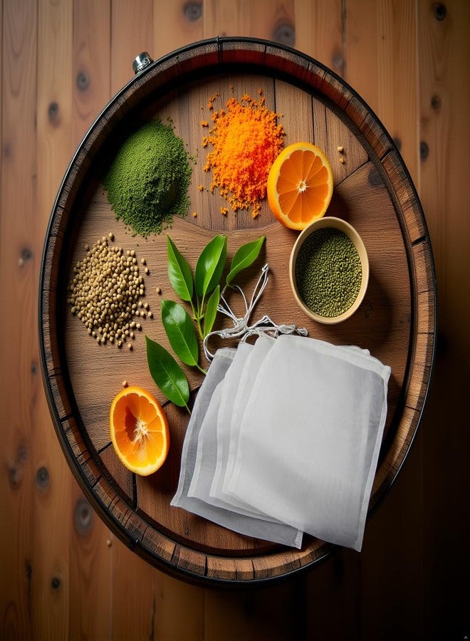 PurYupearl قطع من أكياس تصفية النايلون الأبيض - شبكة دقيقة - لتحضير البيرة والنبيذ وعصير التفاح والتخمير الجاف، وفلاتر وتصفية البيرة وصنع النبيذ في المنزل (6 × 7.8 بوصة (العرض × الارتفاع)) - Image 4