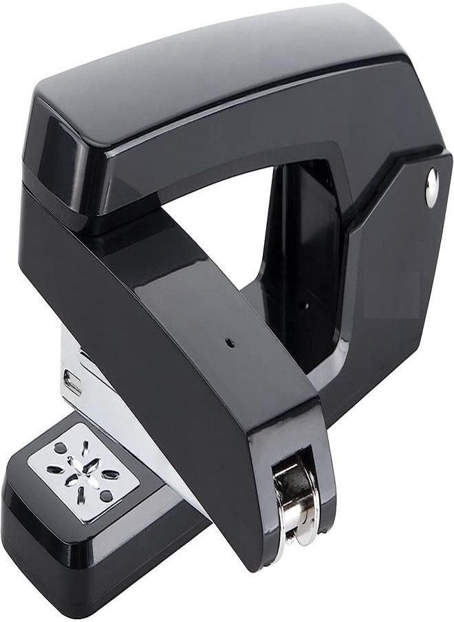 Swing-Arm Swivel Stapler, 25 Sheets Capacity, 360 Degree Rotate Desk Staplers for Booklet or Book Binding, Black
