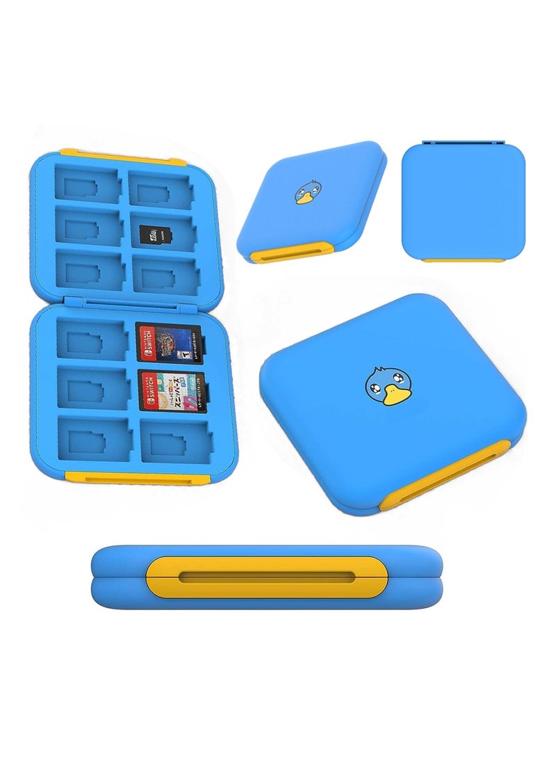 KASTWAVE Card Case, Games Card Case, Cartoon Magnetic Game Card Box, for Nintendo Switch Game, Card Model Cartridges Holder, Carrying Storage Case, for Micro SD/SDHC/TF Card 12 in 1 - Image 1