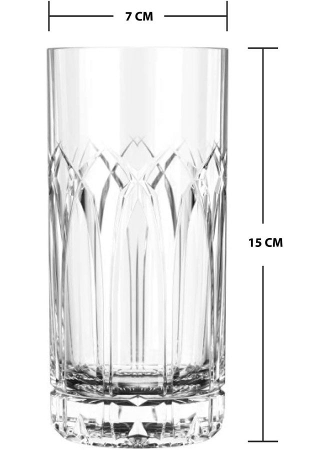 Ocean Traze Pst Hi Ball Glass, 350 Ml, Set Of 6, Mocktail Glass, Highball Glass, Beverage Glass, Water Glass, Juice Glass - Image 3