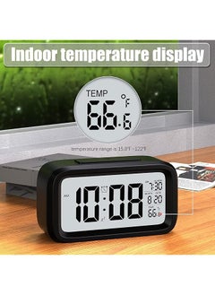 Necomi Creative Nightlight Smart Light Led Alarm Clock Bedside Desk Table Electronic Clock Battery Operated Mute Luminous Alarm Clock，Auto Night Mode With Adjustable Light For Kids Students  - Image 5