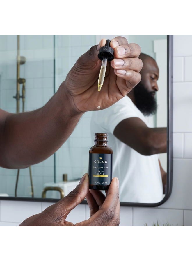 cremo Beard Oil, Palo Santo (Reserve Collection), 1 fl oz - Restore Natural Moisture and Soften Your Beard To Help Relieve Beard Itch - Image 2