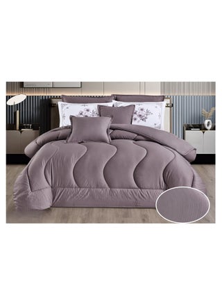 King size double bed comforter set, comfortable and soft, 8 pieces, double-sided, comforter size 250x230 cm - pzsku/Z6A64A5124B9EF33F8C30Z/45/1742239629/ce3faf45-4d48-4c27-977f-2db9c121eb24