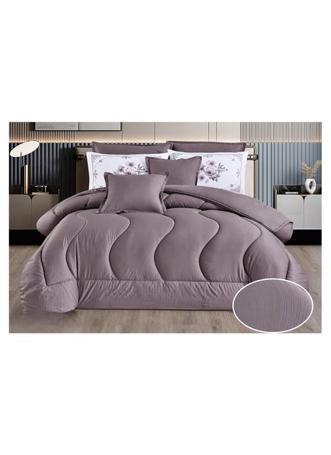 King size double bed comforter set, comfortable and soft, 8 pieces, double-sided, comforter size 250x230 cm