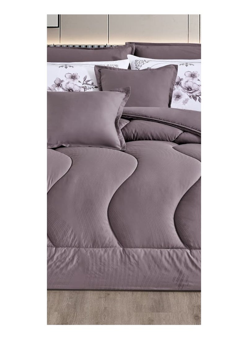 King size double bed comforter set, comfortable and soft, 8 pieces, double-sided, comforter size 250x230 cm