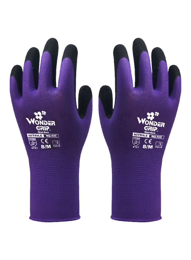 NIBEMINENT Abrasion-Proof Gardening Safety Glove Purple - Image 1