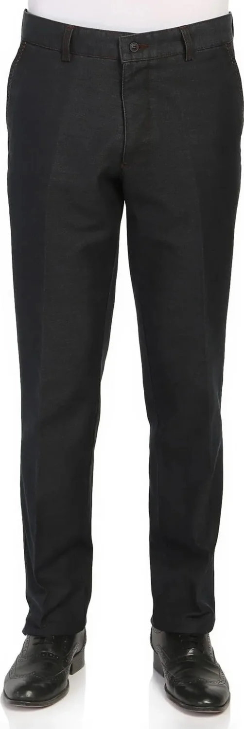 Men's Black Lycra Thick Pocket Classic Cut Jeans
