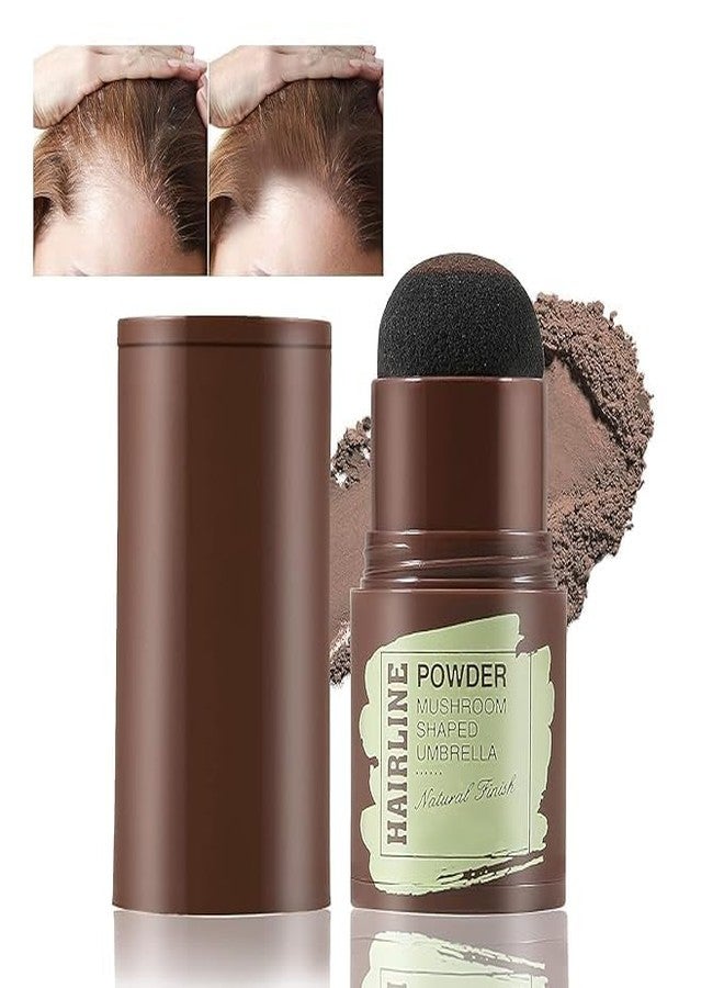 Homemind Natural Hairline Powder, Hair Shading Sponge Pen, Hairline Shadow Stick, Quick Hair Root Touch-Up, Paired With Of Eyebrow Stamp(DarkBrown) - Image 1