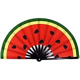 Amajiji Amajiji Large Folding Fan, Chinease/Japanese Bamboo and Nylon-Cloth Folding Hand Fan, Hand Folding Fans for Women/Men,  - Image 1