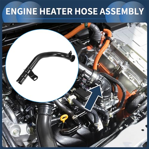 INFINAUTO Engine Heater Hose Assembly Water Pump Tube No04781608AC for Dodge Caravan 33L 20012007 for Chrysler Town and Country 20012008 Voyager 33L 20012003 Metal Black 1 Pc - Image 3