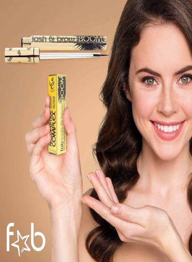 Fab Brows Fab Lash and Brow Boom - The Ultimate Lash and Brow Growth Serum - Lash Serum for Thicker, Longer & Fuller Lashes and Brows - Infused with Castor Oil, Biotin & Eyelash Primer for Healthy Hair Growth - Image 5
