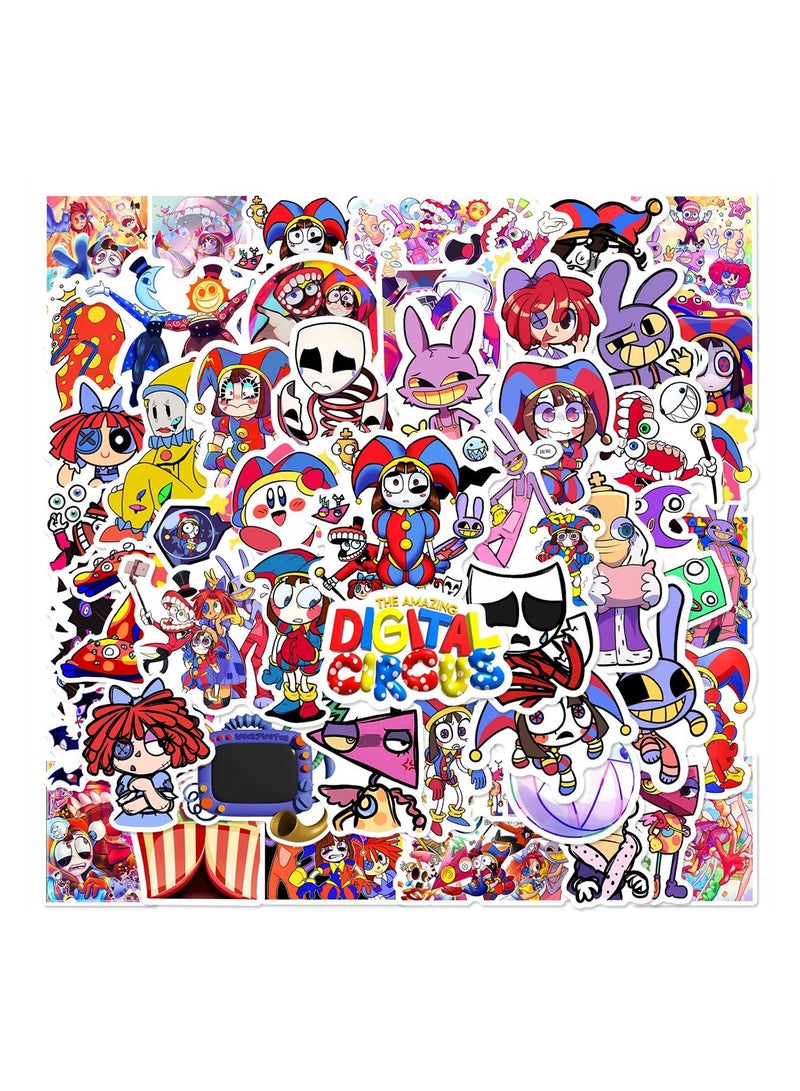 50 قطعة من ملصقات الفينيل المائية الرائعة لعرض السيرك الرقمي المذهل