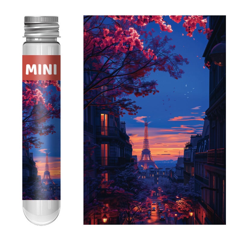 150 Mini Test Tube Puzzle Adult Cartoon Puzzle Children'S Toys Mini Blue Card Puzzle Supply - Image 1