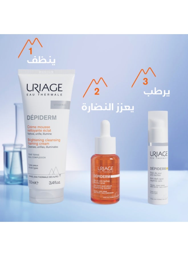 URIAGE DEPIDERM Brightening Cleansing Foaming Cream with Vitamin C & B3 100ML - Image 3