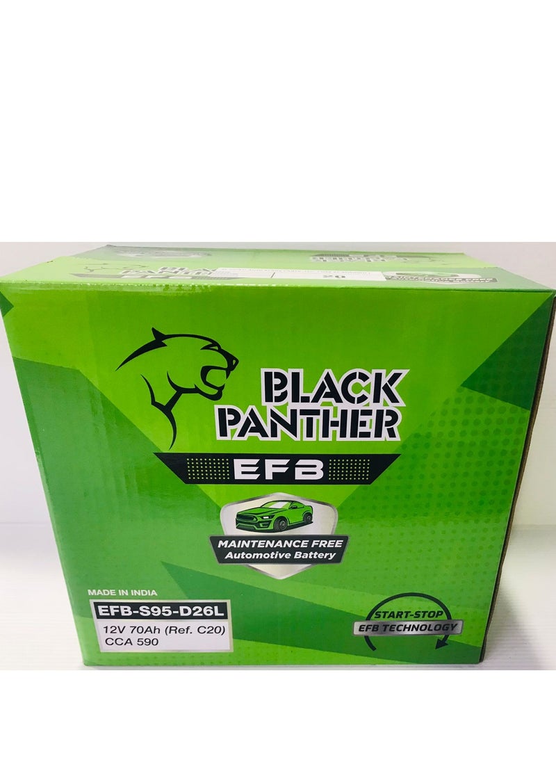 Black Panther EFB Car Battery 12V 70AH Start-Stop Technology  - Image 3
