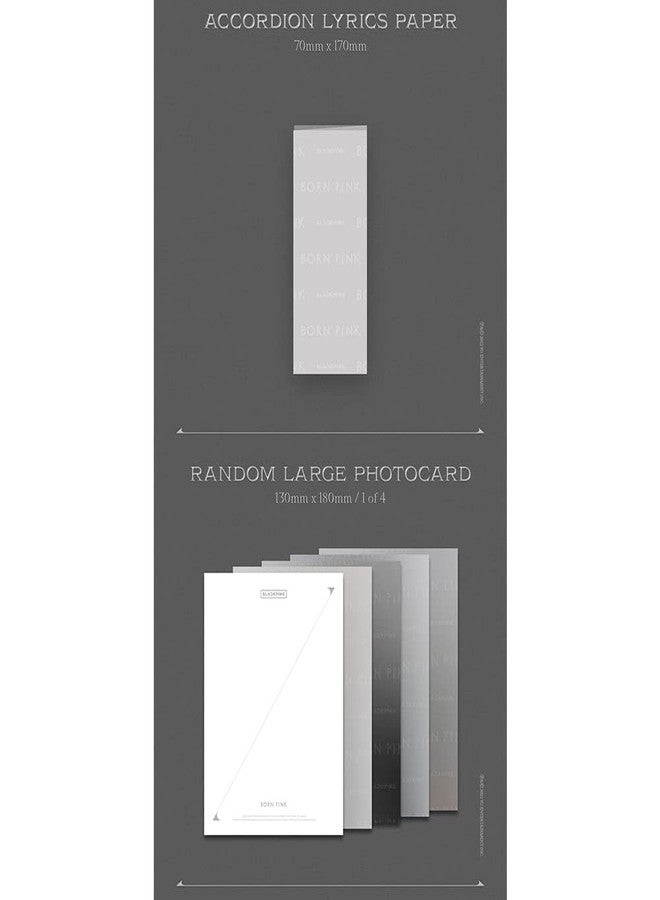 DREAMUS BORNPINK 2nd ALBUM [BORN PINK] BOX SET [GRAY ver.] + Pre-order Folded poster YGP0181 - Image 5