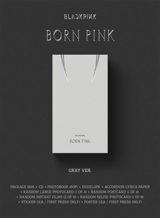DREAMUS BORNPINK 2nd ALBUM [BORN PINK] BOX SET [GRAY ver.] + Pre-order Folded poster YGP0181 - Image 2