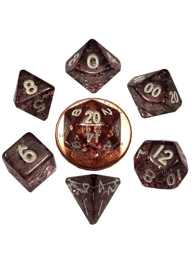Metallic Dice Games Ethereal Black 10Mm Mini Polyhedral Dice Set - Image 2