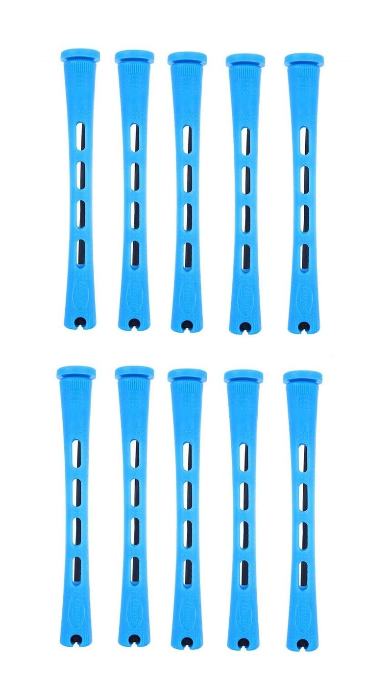Sweetpea Perm Rods and Hair Rollers with Cold Wave Rods for Women - Short & Long Hair, Multicolor (Pack of 10, 1.1 CM) - Image 1