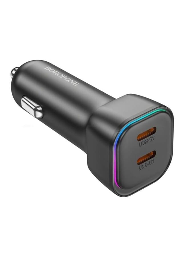Borofone 55W USB-C TO USB-C High Power Car Charger Black - Image 3