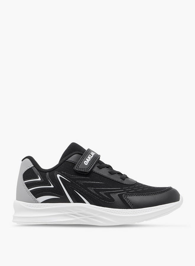 Oaklan by Shoexpress Boys Panelled Sports Shoes with Hook and Loop Closure  - Image 3