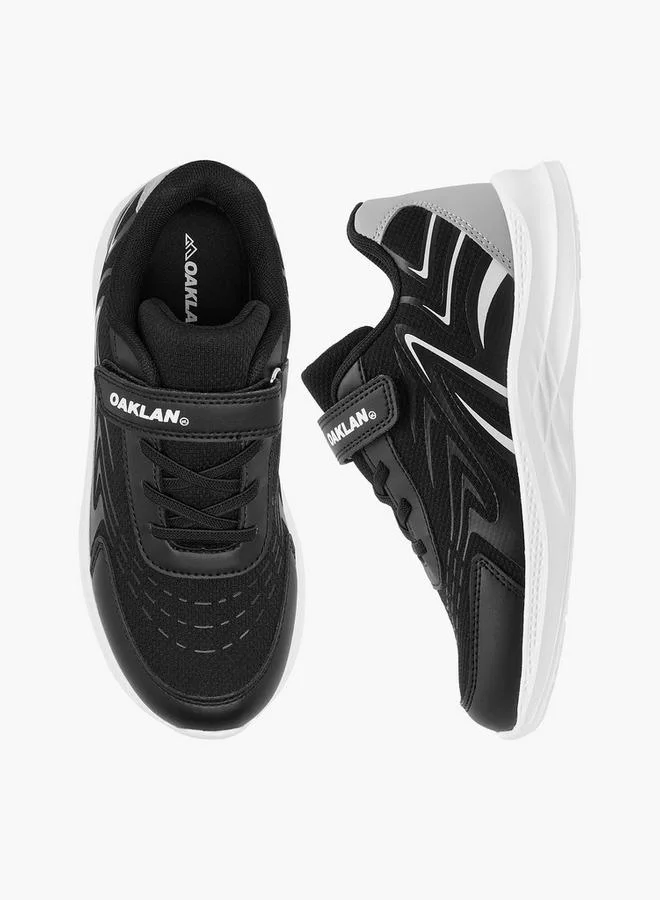 Oaklan by Shoexpress Boys Panelled Sports Shoes with Hook and Loop Closure