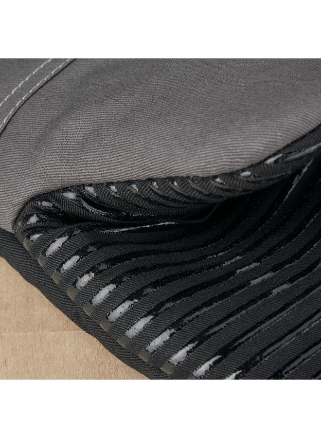 KITCHENAID Beacon Two-Tone Oven Mitt 2-Pack Set, Contour Silver/Matte Black, 5.75"x13" - Image 3